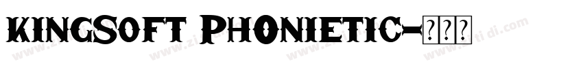 kingSoft Ph0nietic字体转换